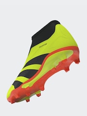 adidas Yellow Football Predator 24 League Laceless Firm Ground Kids Boots - Image 3 of 20
