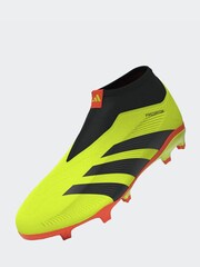 adidas Yellow Football Predator 24 League Laceless Firm Ground Kids Boots - Image 9 of 20