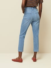 Mid Blue Cropped Slim Jeans - Image 4 of 7