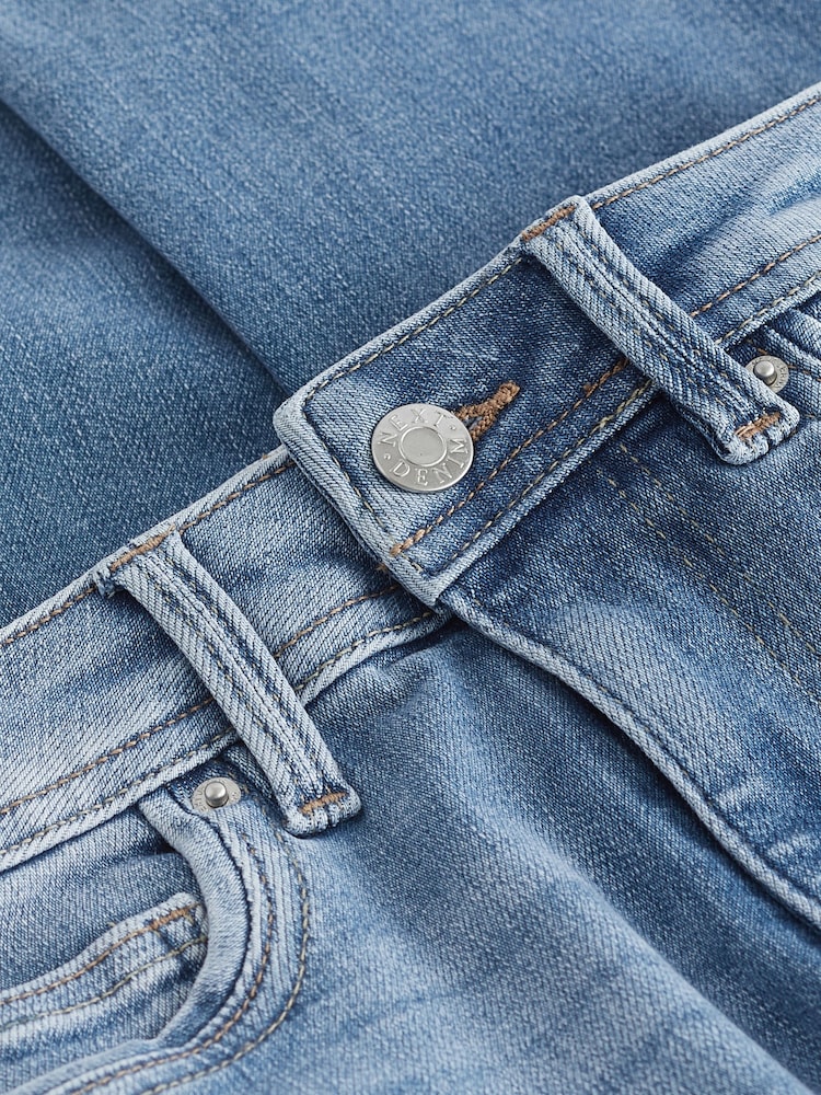 Mid Blue Cropped Slim Jeans - Image 7 of 7