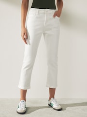 White Cropped Slim Jeans - Image 1 of 4