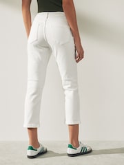 White Cropped Slim Jeans - Image 2 of 4