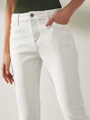 White Cropped Slim Jeans - Image 3 of 4