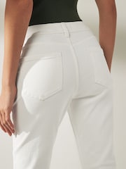 White Cropped Slim Jeans - Image 4 of 4