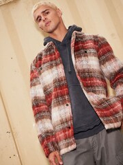 Red EDIT Brushed Shacket - Image 2 of 11
