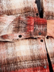 Red EDIT Brushed Shacket - Image 5 of 11