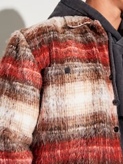 Red EDIT Brushed Shacket - Image 6 of 11