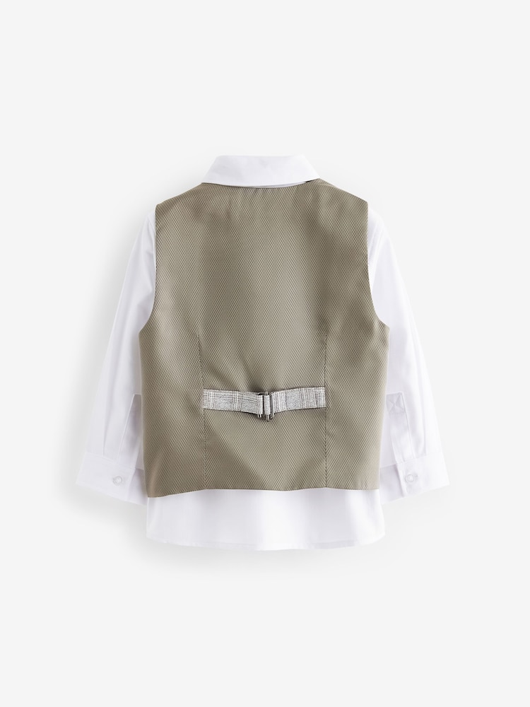 Grey Check Waistcoat Set (3mths-7yrs) - Image 2 of 5