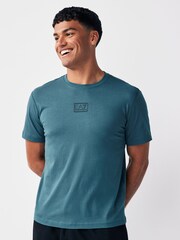 Emporio Armani EA7 Relaxed Fit Box Logo T-Shirt - Image 1 of 3