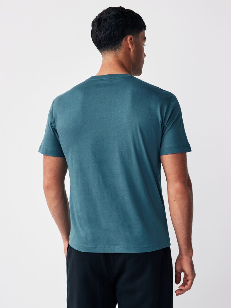 Emporio Armani EA7 Relaxed Fit Box Logo T-Shirt - Image 2 of 3