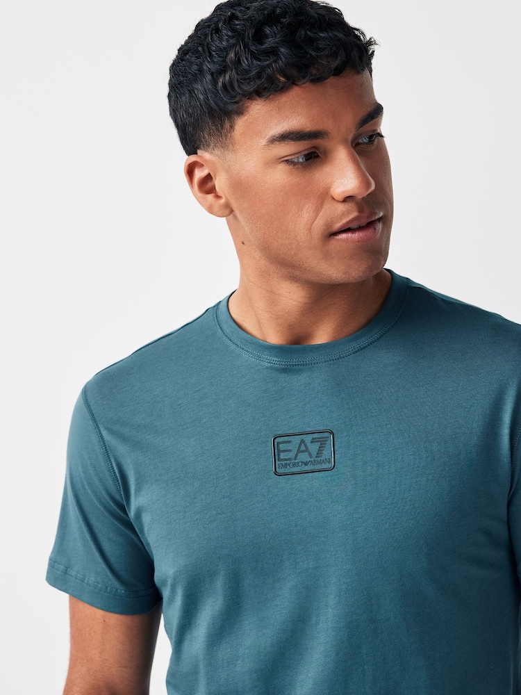 Emporio Armani EA7 Relaxed Fit Box Logo T-Shirt - Image 3 of 3