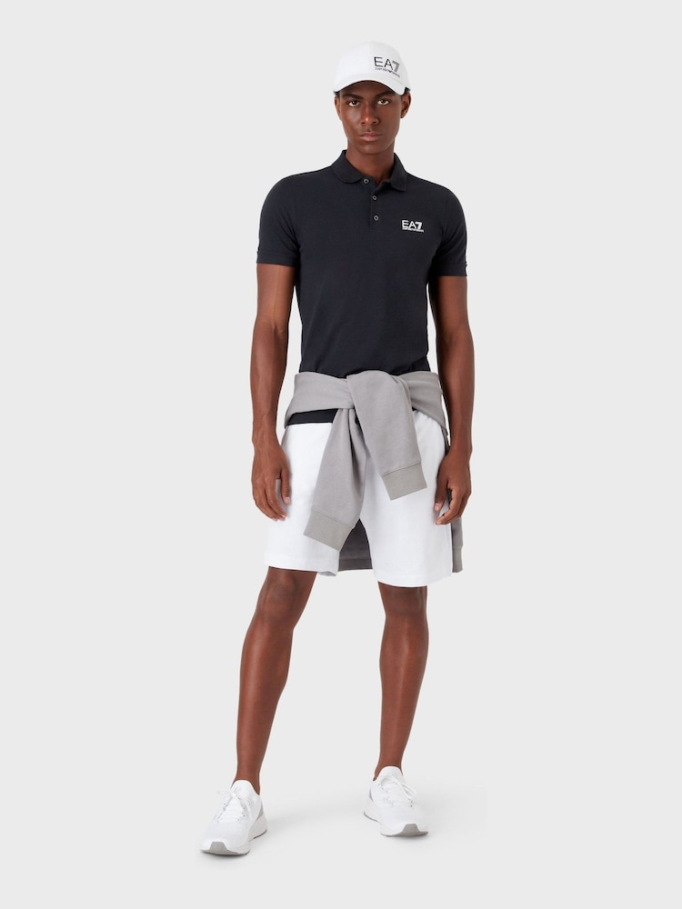 Emporio Armani EA7 Core ID Stretch Cotton Polo Shirt - Image 2 of 6