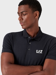 Emporio Armani EA7 Core ID Stretch Cotton Polo Shirt - Image 3 of 6