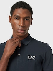 Emporio Armani EA7 Core ID Stretch Cotton Polo Shirt - Image 4 of 6