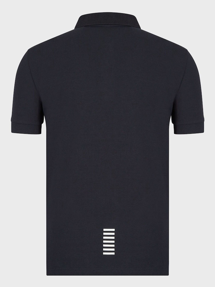 Emporio Armani EA7 Core ID Stretch Cotton Polo Shirt - Image 6 of 6
