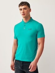 Emporio Armani EA7 Core ID Stretch Cotton Polo Shirt - Image 1 of 4