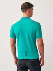 Emporio Armani EA7 Core ID Stretch Cotton Polo Shirt - Image 2 of 4