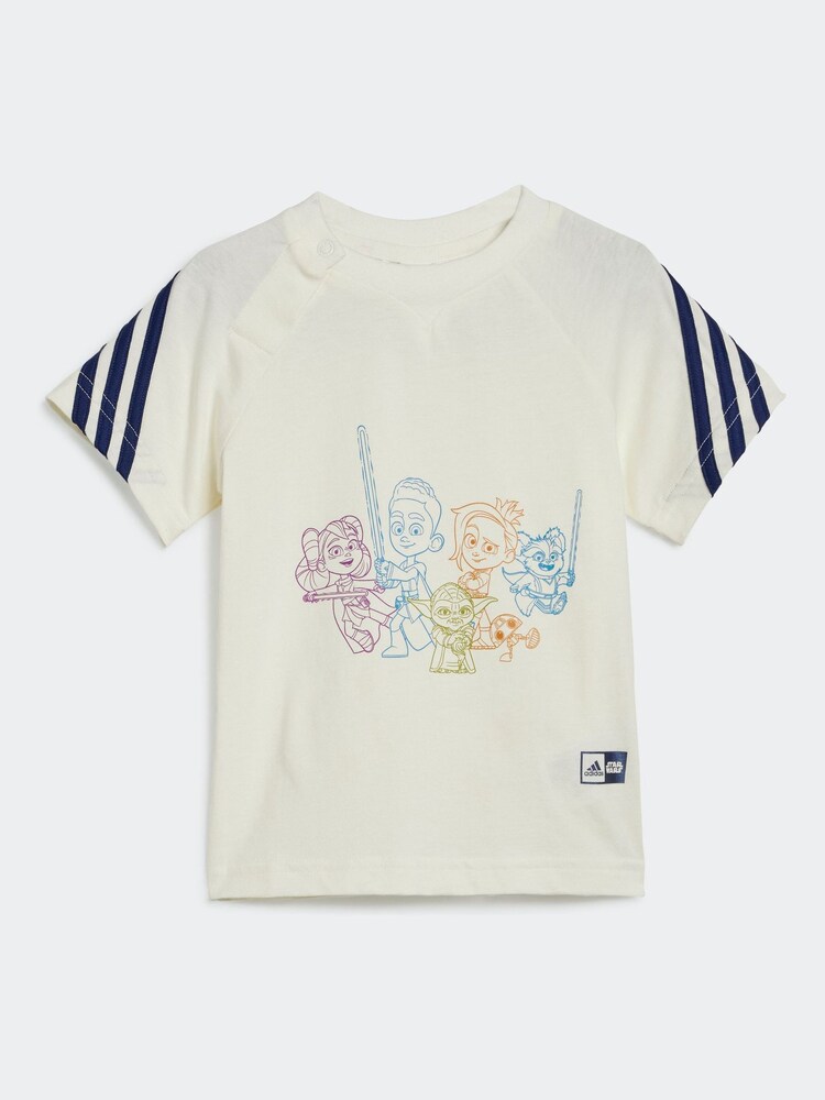 adidas White/Blue Sportswear Adidas X Star Wars Young Jedi T-Shirt Set - Image 2 of 6
