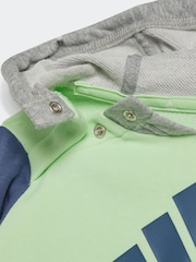 adidas Green/Grey Kids Essentials Colorblock Jogger Set - Image 4 of 6