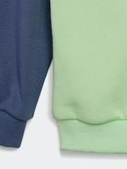 adidas Green/Grey Kids Essentials Colorblock Jogger Set - Image 5 of 6