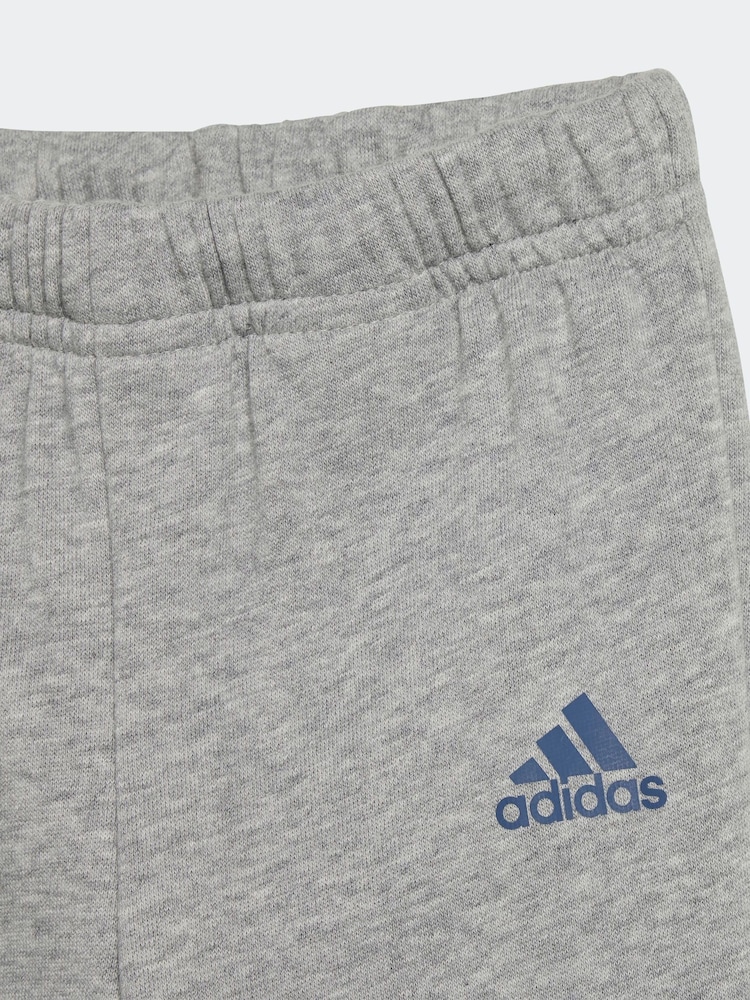 adidas Green/Grey Kids Essentials Colorblock Jogger Set - Image 6 of 6