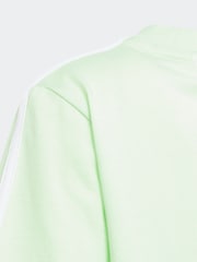 adidas Lemon Green Sportswear Essentials 3-Stripes Cotton T-Shirt - Image 4 of 5