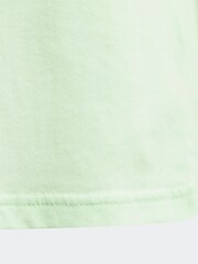 adidas Lemon Green Sportswear Essentials 3-Stripes Cotton T-Shirt - Image 5 of 5