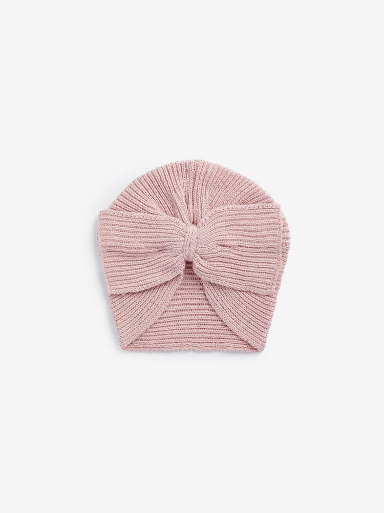 Modern Pink Baby Knitted Turban Hat (0mths-3yrs) - Image 1 of 2