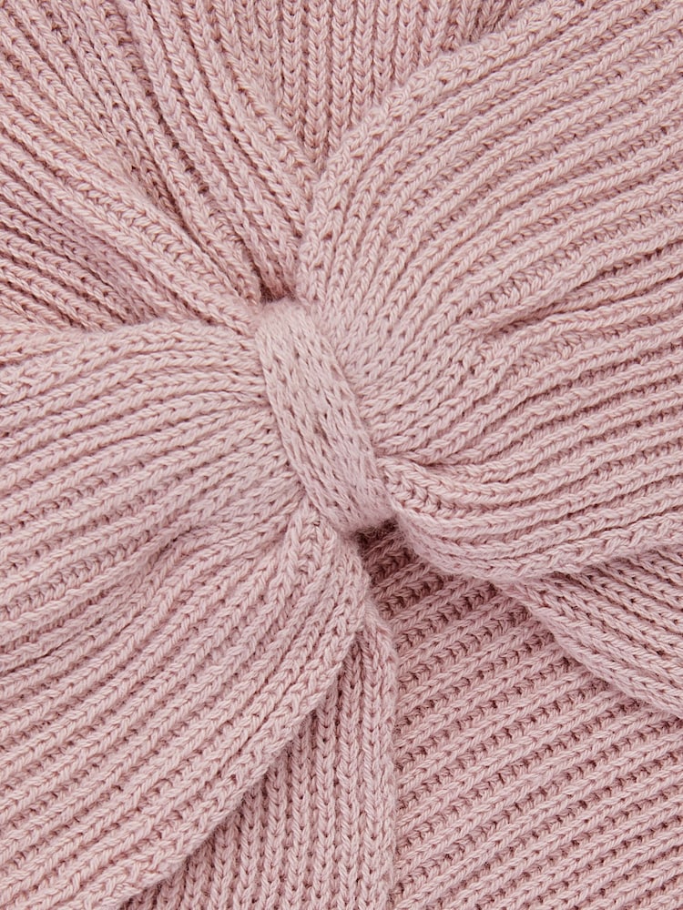 Modern Pink Baby Knitted Turban Hat (0mths-3yrs) - Image 2 of 2