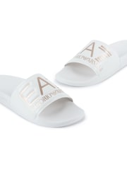 Emporio Armani EA7 Womens Logo Sliders - Image 1 of 7