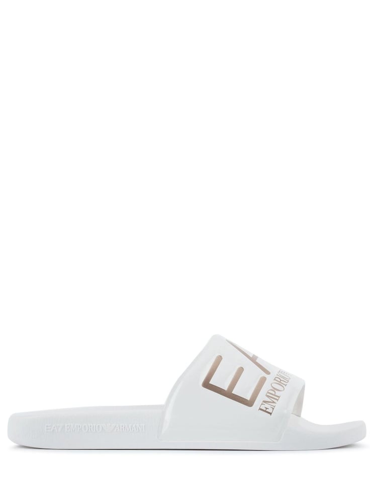 Emporio Armani EA7 Womens Logo Sliders - Image 2 of 7