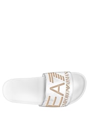 Emporio Armani EA7 Womens Logo Sliders - Image 5 of 7