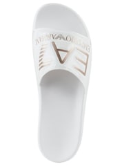 Emporio Armani EA7 Womens Logo Sliders - Image 6 of 7