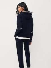 Emporio Armani EA7 Womens Extended Logo Overhead Hooded Tracksuit - Image 2 of 6
