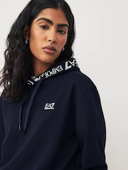 Emporio Armani EA7 Womens Extended Logo Overhead Hooded Tracksuit - Image 4 of 6