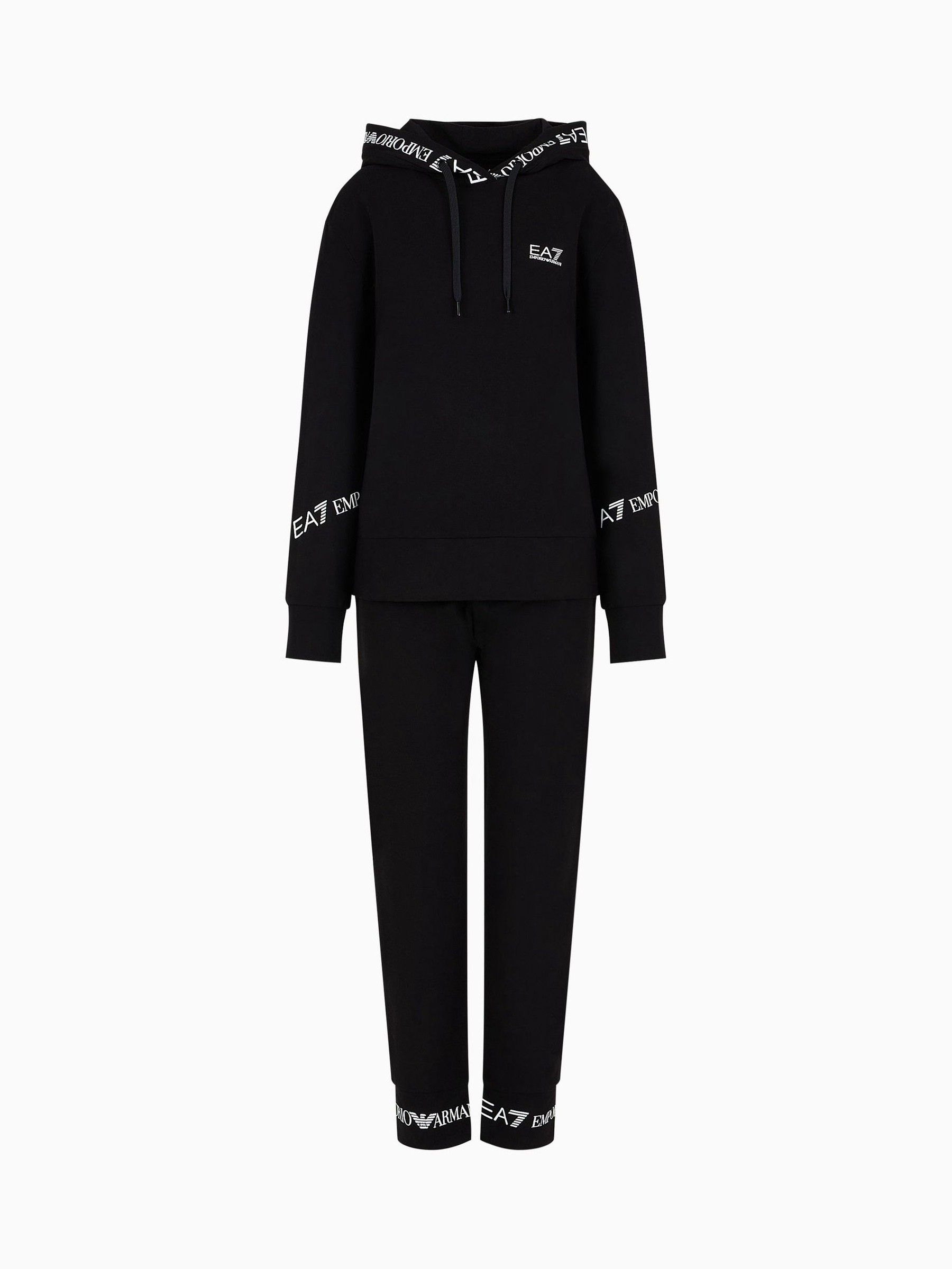 Black armani tracksuit womens cheap