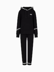 Emporio Armani EA7 Womens Extended Logo Overhead Hooded Tracksuit - Image 6 of 6
