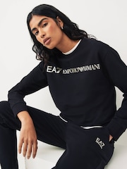 Emporio Armani EA7 Maxi Logo Crew Tracksuit - Image 4 of 8