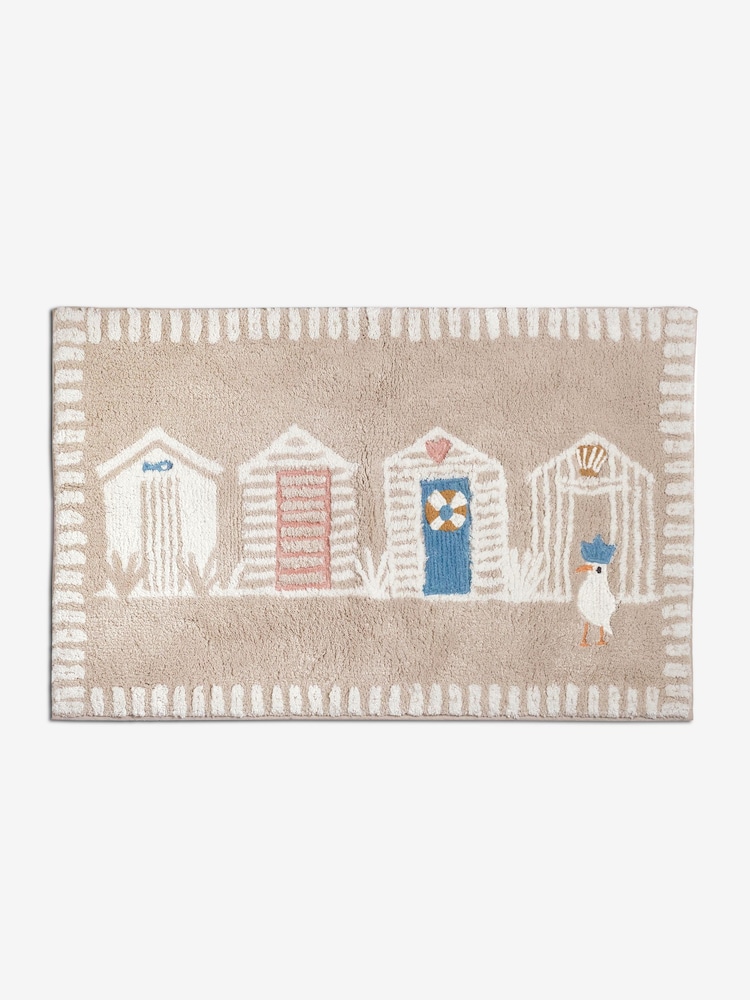 Natural Beach Huts Bath Mat - Image 4 of 4