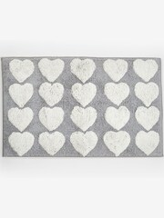 Grey Hearts Bath Mat - Image 2 of 4