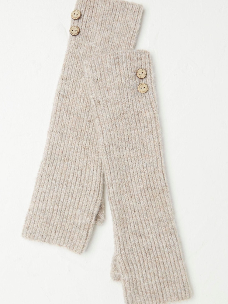 FatFace Natural Luna Cuff Gloves - Image 1 of 2