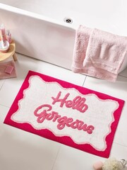 Pink Hello Gorgeous Bath Mat - Image 1 of 3