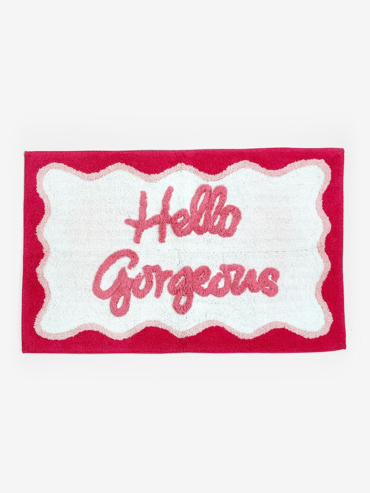 Pink Hello Gorgeous Bath Mat - Image 3 of 3