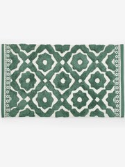 Green Geo Tile Bath Mat - Image 3 of 5
