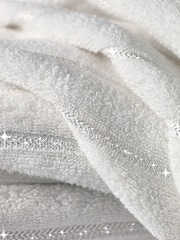 White Sparkle Rib Towel - Image 3 of 4