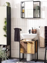 Monochrome Check Set of 2 Hand Polka Dot Towels - Image 7 of 7