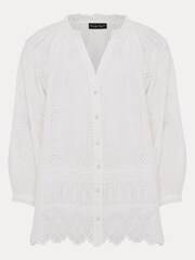 Phase Eight  Sierra Broderie White Blouse - Image 6 of 6