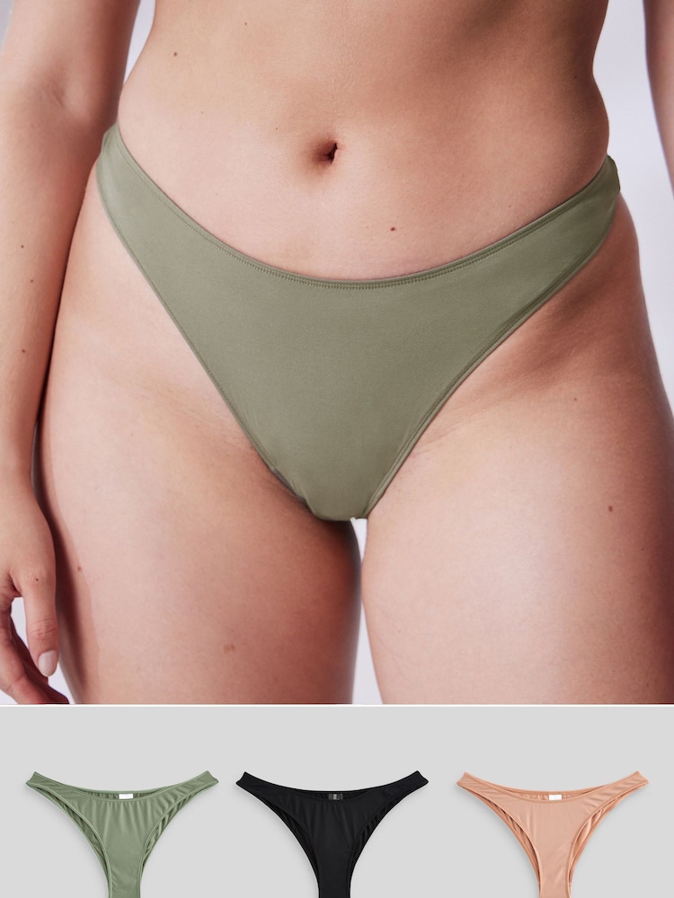 self. Smoothing Brasilianische Slips mit extra hohem Beinausschnitt, 3er-Pack - Bild 1 von 8 self. Smoothing Brasilianische Slips mit extra hohem Beinausschnitt, 3er-Pack - Bild 1 von 8
