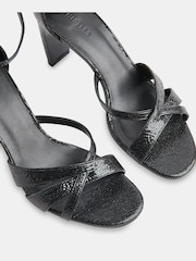 Whistles Hailey Strappy Heeled Black Sandals - Image 3 of 3
