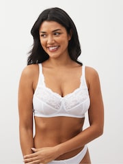 Black/White/Praline Nude Total Support Full Cup Lace Ultimate Comfort Bras B-H 3 Pack - Image 2 of 9